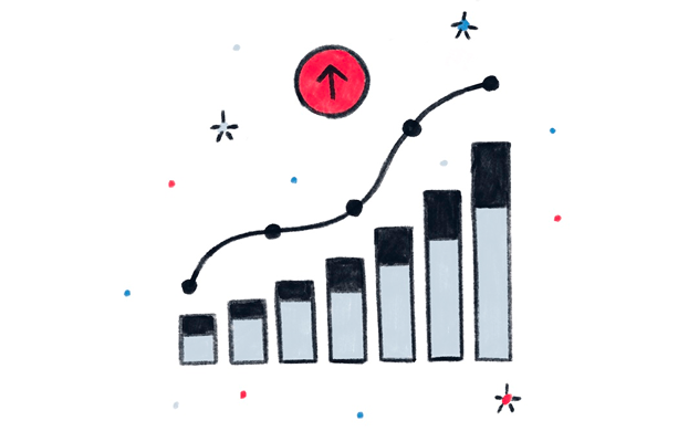 Predictable legal growth icon